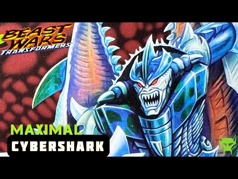 The Best Deluxe!  Transformers Beast Wars deluxe Maximal Cybershark 4K video review.