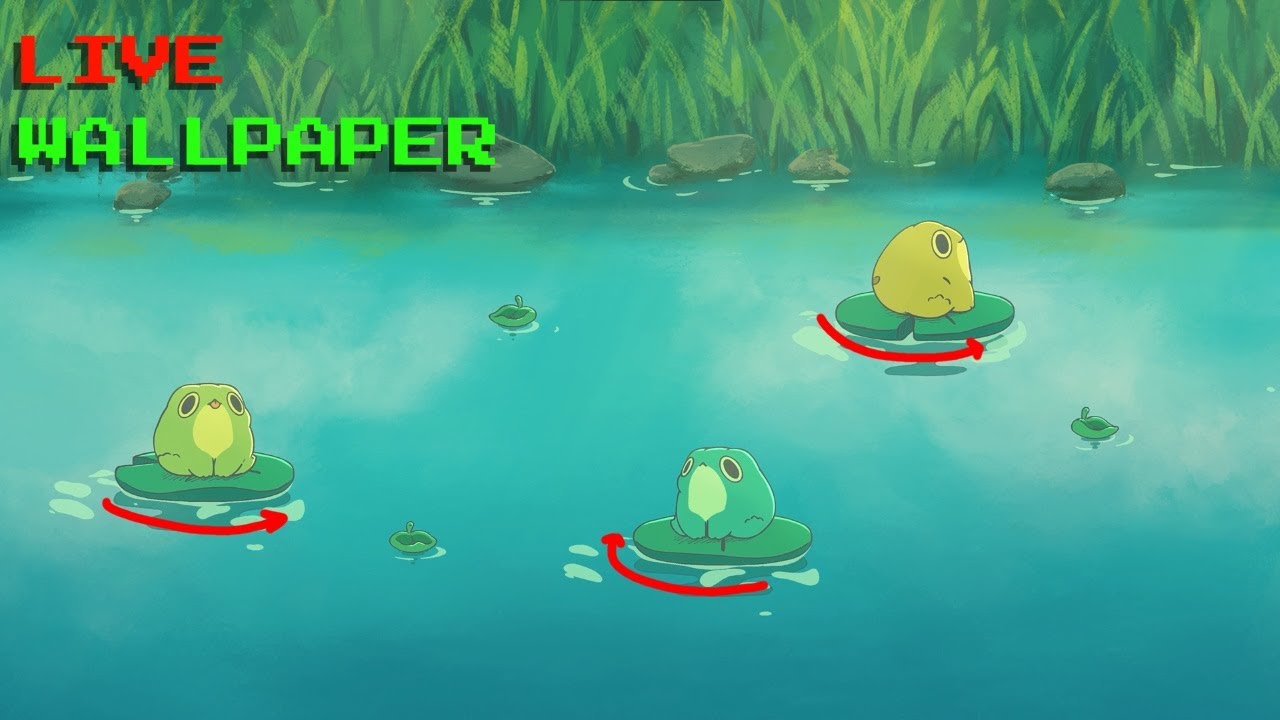 Cute Frogs Live Wallpaper -  Infinite Loop - 4k 60FPS