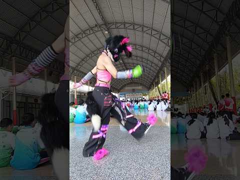 Jumpstyle at my school 😝✨ #furry #scene #jumpstyle #fursuit #furries #fyp