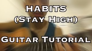 Habits (Stay High) - Tove Lo - EASY Guitar Tutorial CHORDS