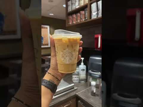 STARBUCKS VANILLA LATTE #starbucks #vanilla #latte #coffee #coffeelover #shorts