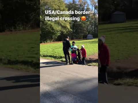 USA/Canada border😍Do not cross illegal