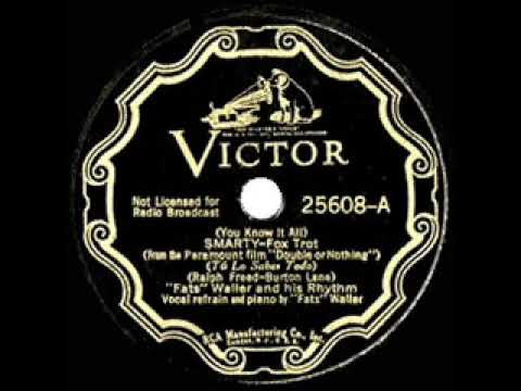 1937 HITS ARCHIVE: Smarty - Fats Waller