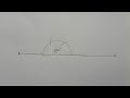 180 डिग्री का कोण कैसे बनाएँ परकाल से , How to construct 180 degree angle ,