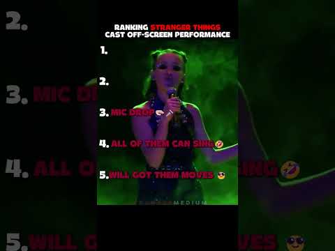 RANKING STRANGER THINGS CAST OFFSCREEN PERFORMANCE 🤣