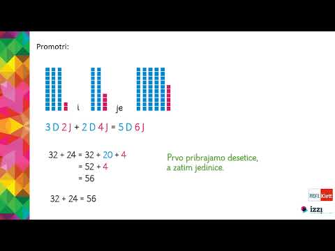 Profil Klett VIDEOLEKCIJE: Zbrajanje (32 + 24) - 2. razred