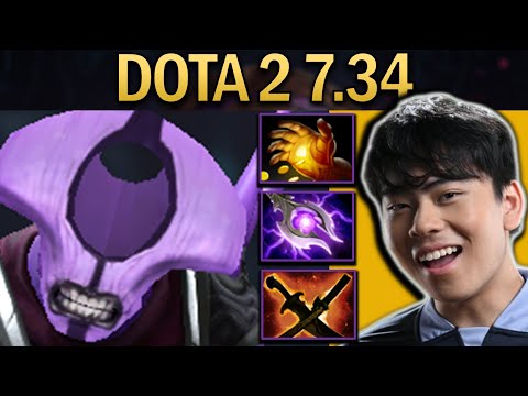 Faceless Void Dota 2 7.34 Gameplay Ana with Mjolnir - SNY