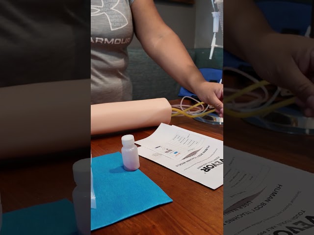 Vídeo relacionado con Vevor Kit de Práctica de Flebotomía Venipuntura de Látex 12Pcs Modelo Avanzado de Punción Venosa del Brazo 55x11x8cm Kit de Práctica Intravenoso para Médico Aprendiz de Inyección Intravenosa,Amarillo