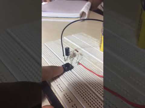 video circuito LED capacitor e resistor