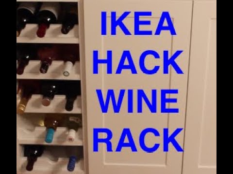 Ikea Hack Wine Rack!!  DIY wine rack for a built in unit.