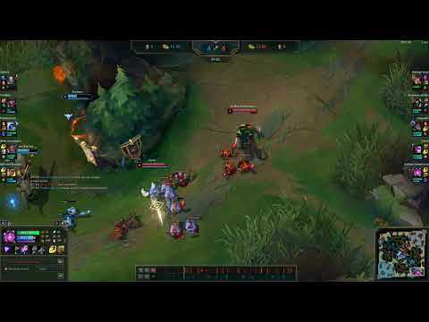 Shaco trivelado no gank kkk