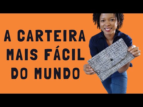 Carteira feminina super fácil de fazer, sem ziper.