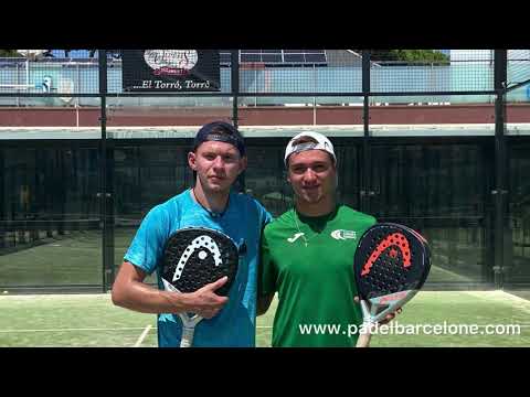 Arthur en stage de padel à Barcelone