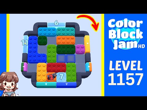 Color Block Jam Level 1157 Solution Walkthrough