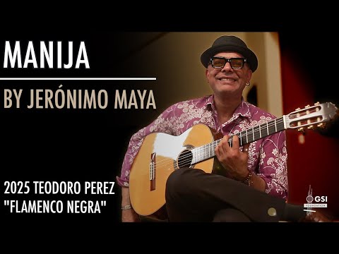 Jerónimo Maya performs his piece "Manija (Solea)" on a 2025 Teodoro Perez "Flamenco Negra" guitar