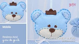 Móbile Urso Realeza Azul | Ref: 45273