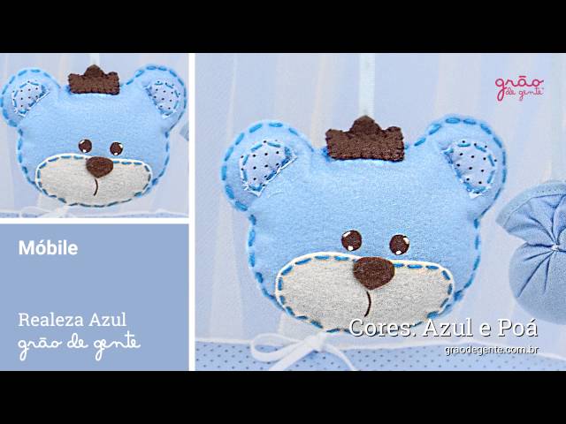 Móbile Urso Realeza Azul | Ref: 45273
