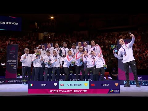 European Championships Mens Team Final Medal Ceremony 2022 Artistic Gymnastics