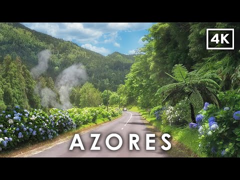 4K Passeio Relaxante pelos Açores 🇵🇹 | Tour Cénico na Ilha de São Miguel