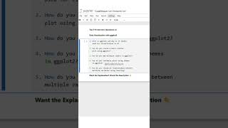 Top 5 R Interview Questions on Data Visualization with ggplot2 | #ggplot2 #RInterview
