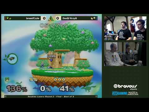 Smash Camp 2019 Doubles Losers Round 2 - bread/Ezzie (Green) vs DonB/Krzy8 (Blue)