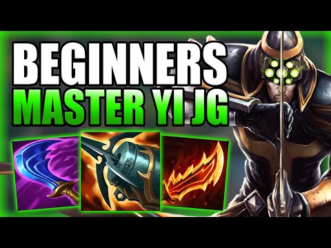 HOW TO PLAY MASTER YI JUNGLE & CARRY FOR BEGINNERS IN S12! Best Build/Runes Guide League of Legends
