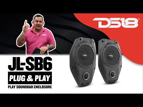 DS18 JL-SB6 Plug & Play Soundbar Enclosure Upgrade For Jeep Wrangler JL / JLU | Gladiator JT