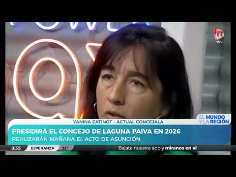 Fue elegida presidenta del Concejo de Laguna Paiva para el período 2026 | Yanina Catinot - Concejala