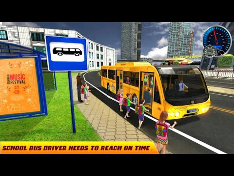 City High School Bus 2018 : Driving Simulator PRO - Android Gameplay - #gameskillswithstyle#busgames