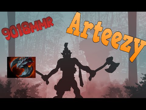 Arteezy ( 9018 mmr ) Playing Troll Warlord  with Satanic