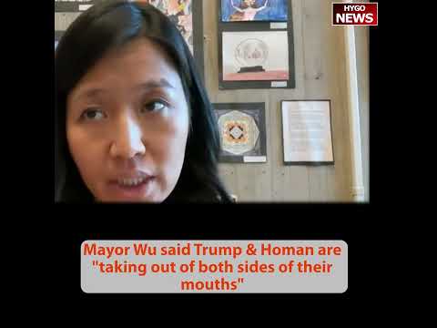 If Trump not run, legal cases never filed; Boston Mayor Wu: Trump & Homan both sides their mouths