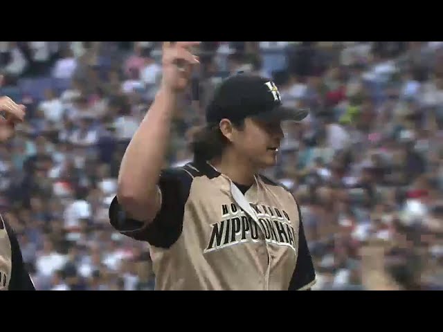 【CS 1st】5回表 ファイターズ・メンドーサ 満塁のピンチも併殺打に切り抜ける!! 2014/10/14 Bs-F