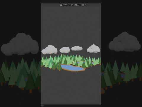 Blender Tutorial Day #74 - Making A Low Poly Scene Part 4