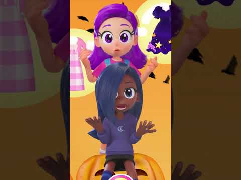 Which is better? Indigo and Purple's Halloween Balance Game #shorts #rainbowbubblegem