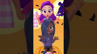 Download lagu Which is better? Indigo and Purple's Halloween Balance Game #shorts #rainbowbubblegem mp3