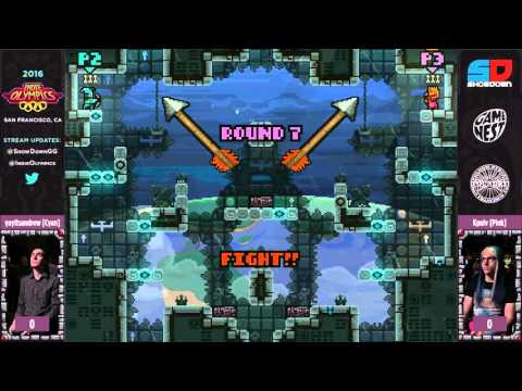 Indie Olympics 2016: Towerfall - yayitsandrew vs Kpulv - Winner Quarterfinals