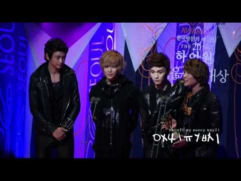 [FANCAM] 110120 SHINee's speech @ Seoul Music Award