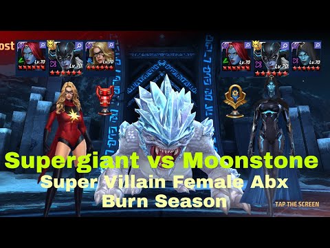 ABX Female Super Villain | Burn Season | Supergiant vs Moonstone - Marvel Future Fight