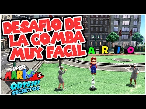 Secretos y Trucos Super Mario Odyssey #55 - Como pasar el Desafio de la comba! MUY FACIL