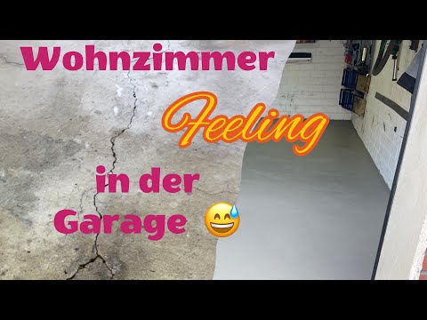 Garagenboden #beschichten Risse im Estrich schliessen #bodenbearbeitung Aus alt macht neu! #garage