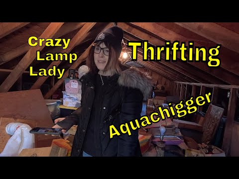 Thrifting Old Farm Buildings And Creepy Attic With Crazy Lamp Lady