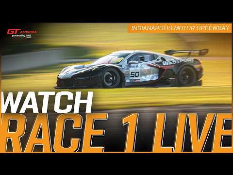 LIVE | Race 1 | Indianapolis Motor Speedway | GT America powered by AWS 2026