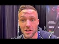 JOSH TAYLOR AFTER HEATED FACE OFF SAYS HES GONNA DAMAGE NERVOUS TEOFIMO LOPEZ!