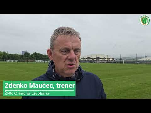 Trener Zdenko Maučec pred tekmo ŽNK Ljubljana - ŽNK Olimpija