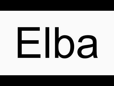 How to pronounce Elba