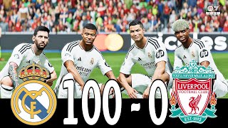RONALDO, MESSI, HAALAND, SALAH, YAMAL, NEYMAR & MBAPPE | ALL STARS | REAL MADRID 100-0 LIVERPOOL