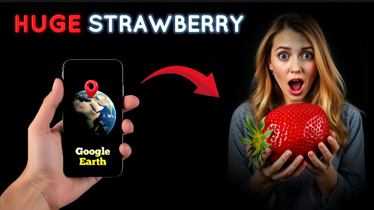 I Zoomed in on Google Earth and Found THIS! 🍓😳#googlemaps #maps #googlestreetview #streetview