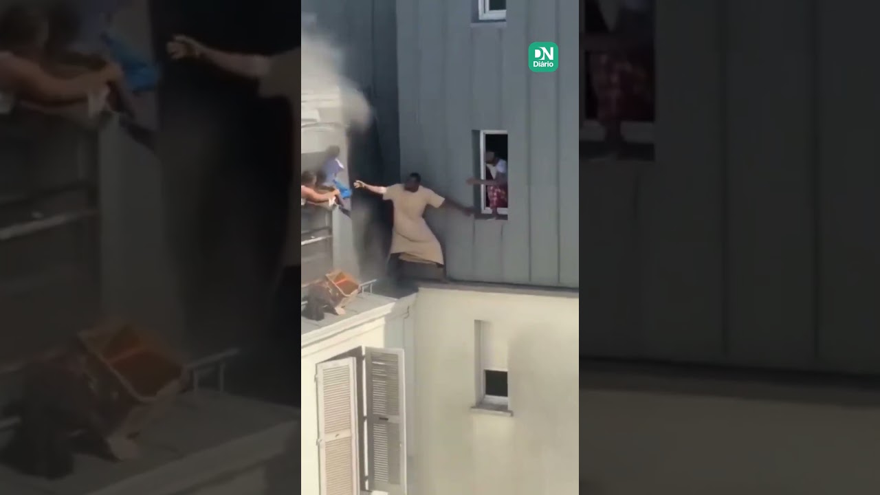 Imagem da notícia Homem salva mulheres e crianças pela janela durante incêndio em prédio de Paris