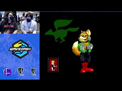 WaveDash 2023 Winners Round 1 - Mimwu (Sheik) Vs. CarpalTunnelGod (Fox) - SSBM Tournament