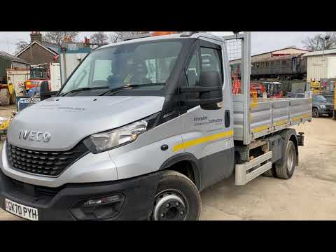 Lot 052 - 2020 Iveco Daily 72C18H Auto Dropside Tipper